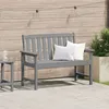 Image de Vidaxl Banc De Jardin Gris Clair 120 Cm Hdpe