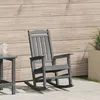 Image de vidaXL Chaise Ã  bascule de jardin Gris clair 70x92x108 cm HDPE