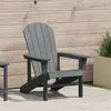 Image de Vidaxl Chaise Adirondack Gris Clair 74x82x91 Cm Hdpe