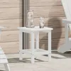 Image de Vidaxl Table D'appoint Adirondack Blanche 38x38x45 Cm Hdpe