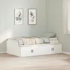 Image de vidaXL Cadre de lit de rangement Blanc 80x200 cm