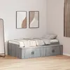 Image de vidaXL Lit de rangement Gris Sonoma 80x200 cm