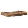 Image de vidaXL Cadre de lit avec rangement Bois ancien 140 x 190 cm Melamine