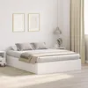 Image de Cadre de lit vidaXL Blanc MDF 140 x 200 cm Cadre de lit avec rangement