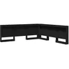 Image de vidaXL TÃªte de lit de rangement ChÃªne noir 200 cm Bois d'ingÃ©nierie