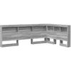Image de vidaXL TÃªte de lit de rangement Sonoma gris 120 cm Bois d'ingÃ©nierie