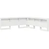 Image de vidaXL TÃªte de lit de rangement Blanc 180 cm Bois d'ingÃ©nierie