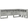 Image de vidaXL TÃªte de lit de rangement Gris bÃ©ton 90 cm Bois d'ingÃ©nierie