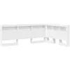 Image de vidaXL TÃªte de lit de rangement Blanc 120 cm Bois d'ingÃ©nierie
