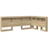 Image de Vidaxl TÃªte De Lit De Rangement ChÃªne Sonoma 120 Cm Bois D'ingÃ©nierie