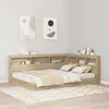 Image de vidaXL Lit ÃtagÃ¨re ChÃªne Sonoma 160x200 cm Bois d'ingÃ©nierie