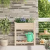 Image de JardiniÃ¨re Vidaxl Avec Grilles 71x37x76 Cm En Bois Massif De Pin