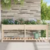 Image de Jardinier vidaXL avec grilles 203x53x76 cm en bois massif de sapin