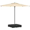 Image de Ensemble De Parasol DÃ©portÃ© 2 PiÃ¨ces Vidaxl, Avec 150 Kg De Sable Ou 113 Kg D'eau