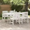 Image de Chaises De Jardin Vidaxl 4 Pcs Blanches 65,5x55,5x88 Cm Hdpe, Chaises De Jardin Vidaxl 2 Pcs Blanches Hdpe