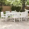 Image de Chaises De Salle Ã Manger Jardin Vidaxl 6 Pcs Blanc 65.5x55.5x88 Cm Hdpe, Chaises De Salle Ã Manger Jardin Vidaxl 2 Pcs Blanc Hdpe