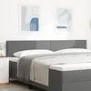 Image de TÃªte de lit vidaXL Design simple Gris clair 200 cm Tissu en velours cÃ´telÃ©