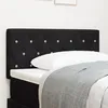 Image de tÃªte de lit vidaXL capitonnÃ©e avec boutons en cristal noire 100 cm en velours