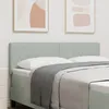 Image de TÃªte de lit vidaXL avec boutons en cristal capitonnÃ©e gris clair 140 cm en velours