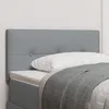 Image de TÃªte de lit vidaXL Bouton CapitonnÃ© Gris clair 90 cm Tissu