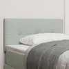 Image de vidaXL TÃªte de lit capitonnÃ©e Gris clair 100 cm Velours