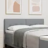 Image de TÃªte de lit vidaXL BoutonnÃ©e Gris clair 160 cm Tissu