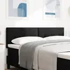 Image de TÃªte de lit vidaXL Bouton CapitonnÃ© Noir 160 cm Tissu