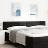 Image de TÃªte de lit vidaXL capitonnÃ©e noire 200 cm en velours