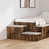 Image de Meuble De Rangement Vidaxl En ChÃªne FumÃ© 118x41x40 Cm En Bois ReconstituÃ©