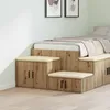 Image de Armoire De Rangement Vidaxl En ChÃªne Artisan, 108x41x40 Cm, En Bois D'ingÃ©nierie