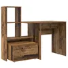 Image de Vidaxl Bureau Bois Ancien 131,5 X 50 X 106,5 Cm Bois D'ingÃ©nierie