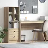 Image de Vidaxl Bureau Avec Rangement ChÃªne Sonoma Bois D'ingÃ©nierie