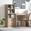Image de Vidaxl Bureau Avec Rangement ChÃªne Sonoma Bois D'ingÃ©nierie