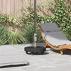 Image de Vidaxl Base De Parasol Mobile Pour Poteaux Ã38/48mm Granit Noir 30 Kg Ronde