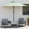 Image de Vidaxl Base De Parasol Avec Roues Pour Poteaux Ã38/48mm Granit Noir 25 Kg Rectangulaire