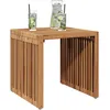 Image de Vidaxl Table D'appoint De Jardin 45x42,5x45 Cm En Bois Massif De Teck