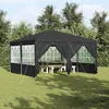 Image de Vidaxl Tente De FÃªte Avec 8 Parois LatÃ©rales Anthracite 4x4 M Pe