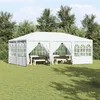 Image de Vidaxl Tente De FÃªte Avec 10 Parois Blanches 6x4 M Pe