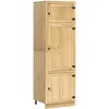 Image de vidaXL Armoire avec Ã©tagÃ¨re avec porte Miel 60 x 32 x 40 cm Pin massif