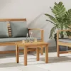 Image de vidaXL Table basse Marron 50 x 35 x 36 cm Bois de teck massif