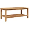 Image de vidaXL Table basse Marron 110 x 55 x 45 cm Bois de teck massif