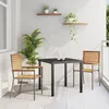 Image de Chaises De Jardin Empilables Vidaxl Avec Coussins, 2 Pcs, Gris, Poly Rattan
