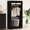 Image de Armoire en ChÃªne Noir vidaXL - 100x50x200 cm