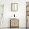 Image de Vidaxl Set De Meubles De Salle De Bain 2 PiÃ¨ces ChÃªne Sonoma En Mdf
