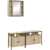 Image de Vidaxl Ensemble De Meubles De Salle De Bain 3 Pcs ChÃªne Sonoma