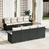 Image de Vidaxl Ensemble De CanapÃ© De Jardin 9 PiÃ¨ces Avec Coussins En Poly Rattan Noir