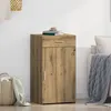 Image de Buffet Vidaxl En ChÃªne Artisan 30x42,5x93 Cm En Bois D'ingÃ©nierie