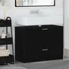 Image de vidaXL Meuble sous vasque ChÃªne noir Bois d'ingÃ©nierie 78 x 37 x 59 cm