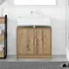 Image de vidaXL Meuble sous Ãvier ChÃªne Artisan 63x29x55 cm Bois d'ingÃ©nierie