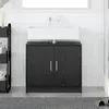 Image de vidaXL Meuble sous lavabo ChÃªne noir 63x29x55 cm Bois d'ingÃ©nierie